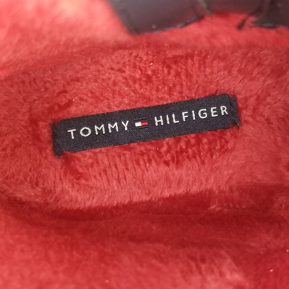 Tommy Hilfiger Women's Hierra Faux Fur-Lined Duck Rain/Snow Boots, Navy/Red Sz 6 - Picture 8 of 13